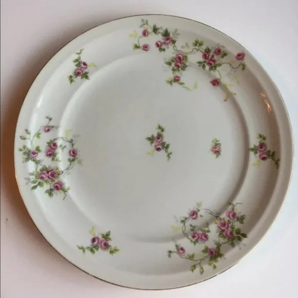 10" Ceramic Plate with Floral Design. Made in Occupied Japan‎