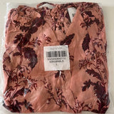 Topshop Cold Shoulder Pink Printed Playsuit Jumper Size Large.‎ Women's Fashion