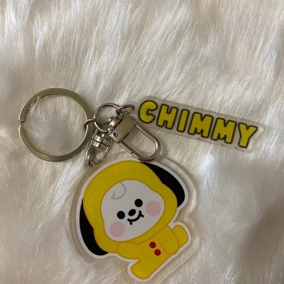 BTS‎ 21 BT21 BTS21 "Chimmy" Keychain Bag‎ Charm. Trending Fashion Accessories
