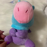 NWOT New BTS21 Line Friends Plushie "MANG" blue-purple horse plushie doll BTS 21 stuff toys approx 10"