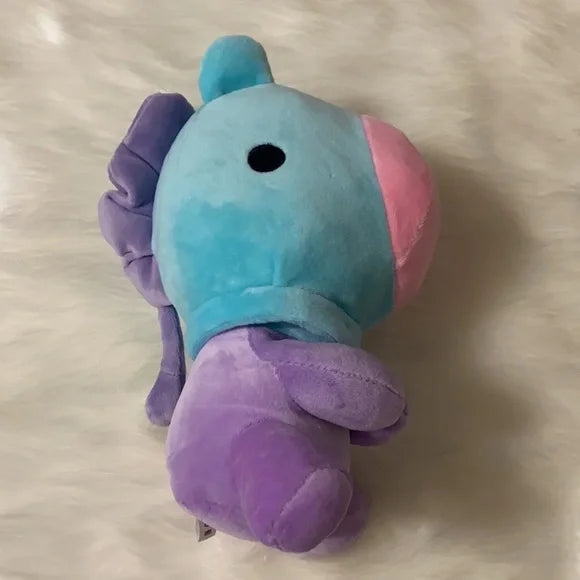 NWOT New BTS21 Line Friends Plushie "MANG" blue-purple horse plushie doll BTS 21 stuff toys approx 10"