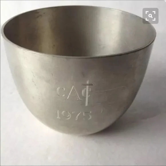 1975 Jefferson silver cup Webb Pewter‎ collectible