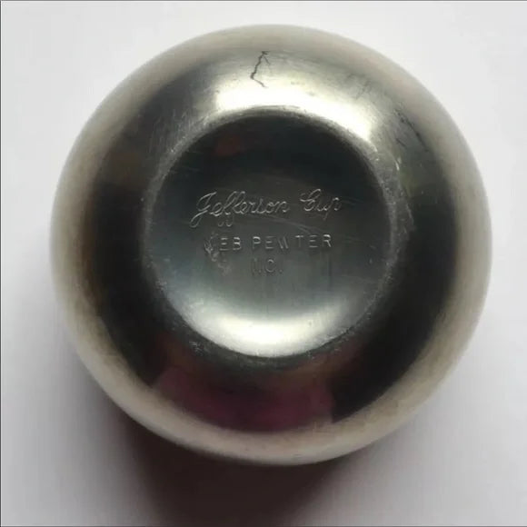 1975 Jefferson silver cup Webb Pewter‎ collectible