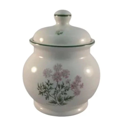 Ceramic‎ Prinknash Abby Pottery White Jar Vase Pottery Flora Design