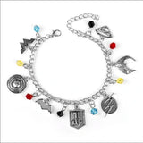 NEW JUSTICE LEAGUE Superman Wonder Woman 👩 charms‎ bracelet