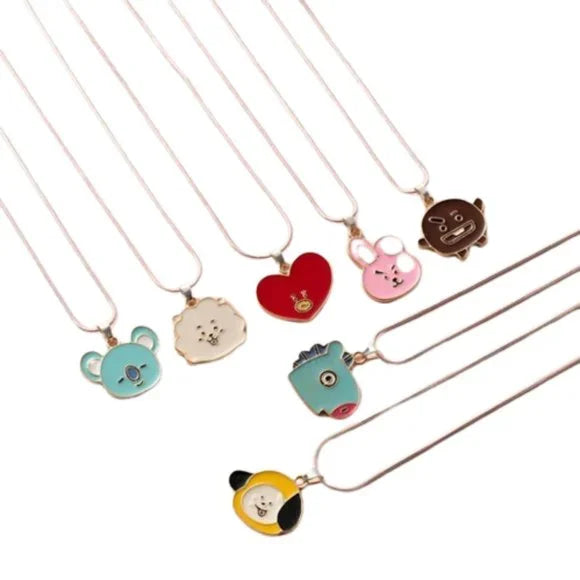 Korean BTS BT21 Cartoon‎ Animation Lucky Necklace