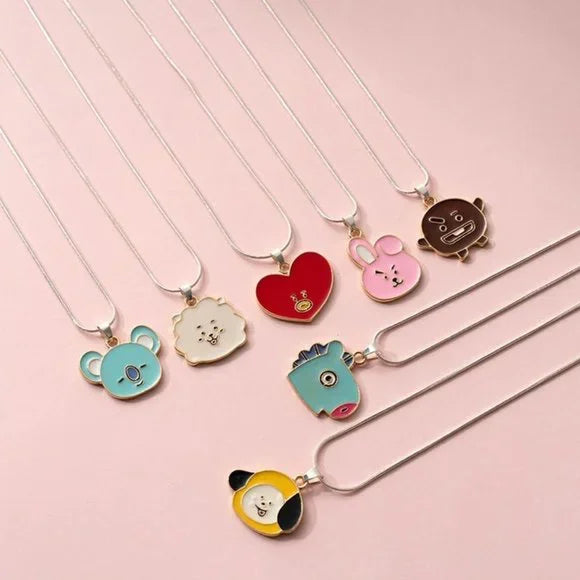 Korean BTS BT21 Cartoon‎ Animation Lucky Necklace