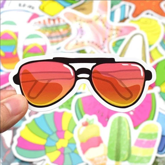 50‎ pcs New Cool 😎 Summer Arts 🎭 Crafts Stickers