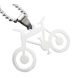 NWT Bike 🚲 Bicycle Stainless Steel Pendant‎ Necklace. Women's Fashion Accessories