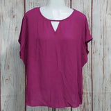 New SHEIN Keyhole Neck Batwing Blouse Top Size XL. Women's Fashion