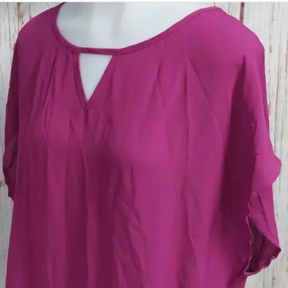 New SHEIN Keyhole Neck Batwing Blouse Top Size XL. Women's Fashion