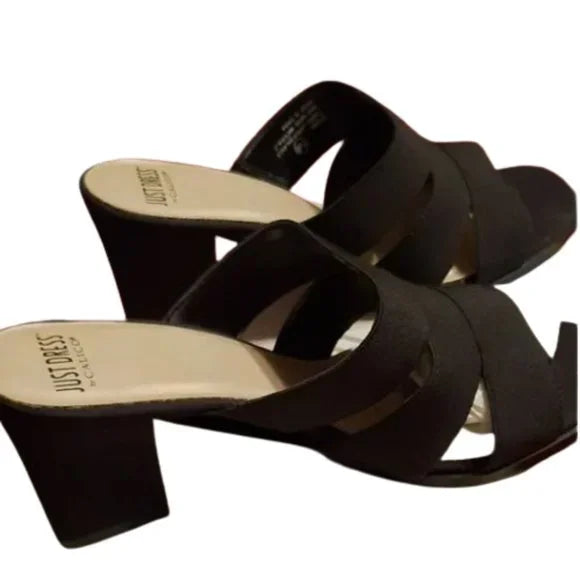 New with Box Just Dress Women's Black Size 7.5 Sandals. Women's Fashion