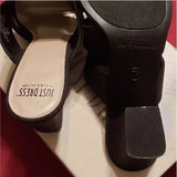 New with Box Just Dress Women's Black Size 7.5 Sandals. Women's Fashion