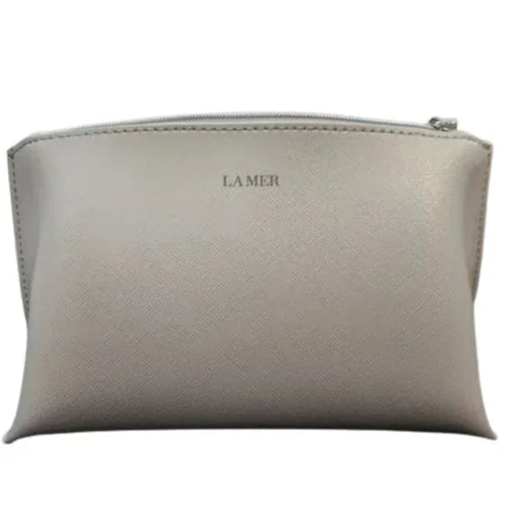 NWOT La Mer Silver Grey Makeup Cosmetic Bag. Women's Accessories