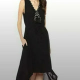 NWT Ella Moon‎ Black High Low Sleeveless Petite Dress Size SP