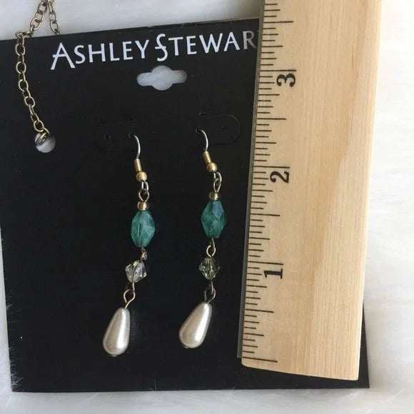 New Ashley Stewart‎ Necklace Earrings Set. Women's Fashion Jewelry