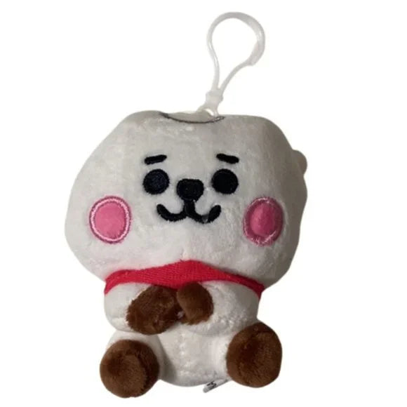 BTS 21 "RJ" Full Body White Keychain Plushie Line Friends‎ Bag Charm