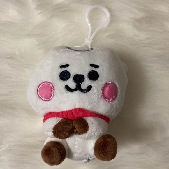 BTS 21 "RJ" Full Body White Keychain Plushie Line Friends‎ Bag Charm