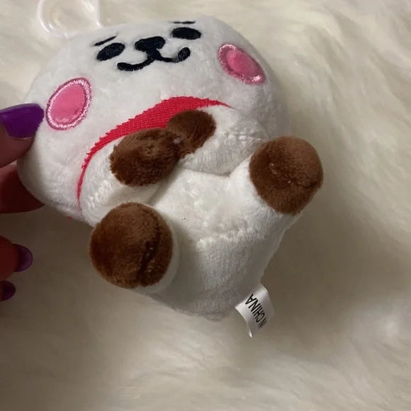 BTS 21 "RJ" Full Body White Keychain Plushie Line Friends‎ Bag Charm