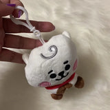 BTS 21 "RJ" Full Body White Keychain Plushie Line Friends‎ Bag Charm