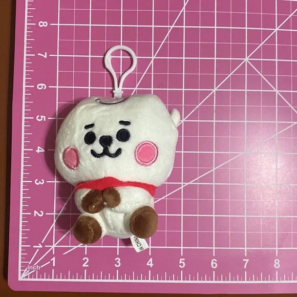 BTS 21 "RJ" Full Body White Keychain Plushie Line Friends‎ Bag Charm