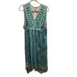 NWT Blue Floral Pattern Mid-Length Dress. Size‎ XL. Women's Ladies Fashion