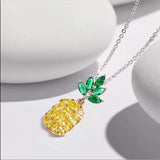 Brand New Pineapple 🍍 Crystal Charm Necklace. Women's Fashion‎ Jewelry