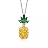 Brand New Pineapple 🍍 Crystal Charm Necklace. Women's Fashion‎ Jewelry