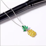 Brand New Pineapple 🍍 Crystal Charm Necklace. Women's Fashion‎ Jewelry