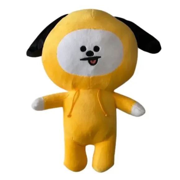 NWOT New BTS21 Line Friends Plushie "Chimmy" yellow plushie doll BTS 21 stuff toys approx 8" x 12"