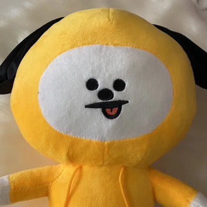 NWOT New BTS21 Line Friends Plushie "Chimmy" yellow plushie doll BTS 21 stuff toys approx 8" x 12"