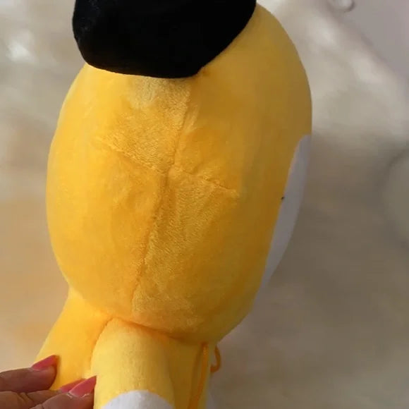NWOT New BTS21 Line Friends Plushie "Chimmy" yellow plushie doll BTS 21 stuff toys approx 8" x 12"