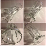 V-Shaped Clear Glass‎ Flower 🌸 Vase Home 🏡 Decor