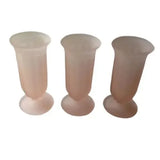 New Bundle‎ of 3 Pink Frosted Candle Holder Vase 🏺 Home Decor Accessories.