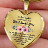 Brand New 4 pcs "To My Daughter My Little Girl Forever" Pendant Necklace. Fashion Jewelry