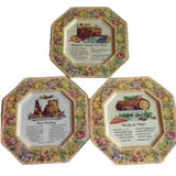 Bundle of 3 Avon Tin Plates with‎ Recipes. Home Kitchen Decors