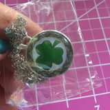 Brand New Lucky‎ Charm Round Glass Pendant Necklace