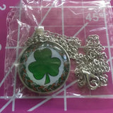 Brand New Lucky‎ Charm Round Glass Pendant Necklace