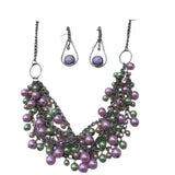 Very Pretty Brand New Multi-Beads Necklace and Earrings Set. Women's Fashion‎