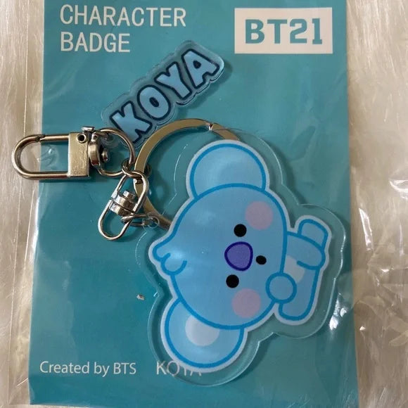 BTS 21 BT21 BTS21 "Koya" Keychain Bag‎ Charm. Trending Fashion Accessories