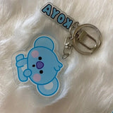 BTS 21 BT21 BTS21 "Koya" Keychain Bag‎ Charm. Trending Fashion Accessories