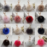 30% OFF NWT Rabbit Fur PomPom‎ Bag Keychain