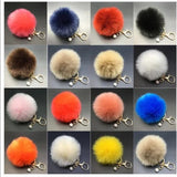 30% OFF NWT Rabbit Fur PomPom‎ Bag Keychain