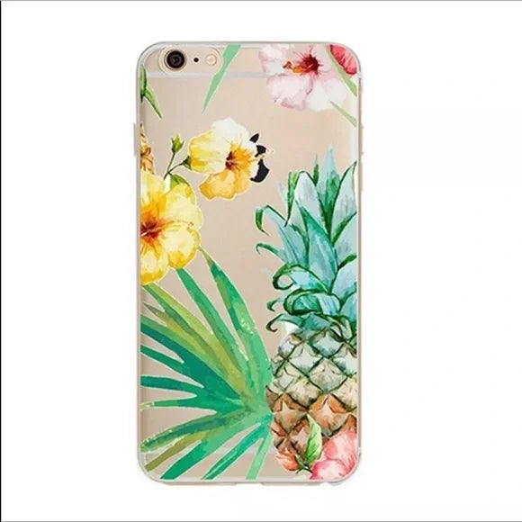 NWT Brand New Pineapple 🍍 iPhone X Case Design with Flowers 🌺 🌸