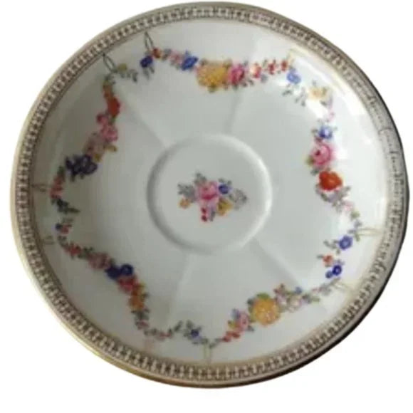 Made in England Saucer with Gold Trim and‎ with Floral Design