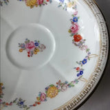 Made in England Saucer with Gold Trim and‎ with Floral Design