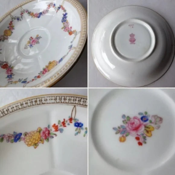 Made in England Saucer with Gold Trim and‎ with Floral Design