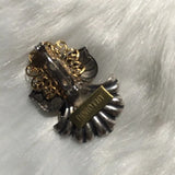 Silver‎ Angel Holding Gold Plated Brooch Pin