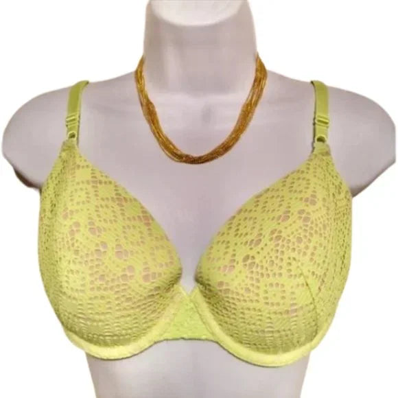 ⬇️ $59 NWOT Victoria Secret Yellow Demi Bra. Size 34DD.‎ women's Fashion