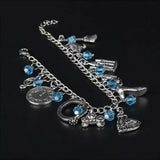 NEW CINDERELLA Charms with Gemstone 💎 Bracelet.‎